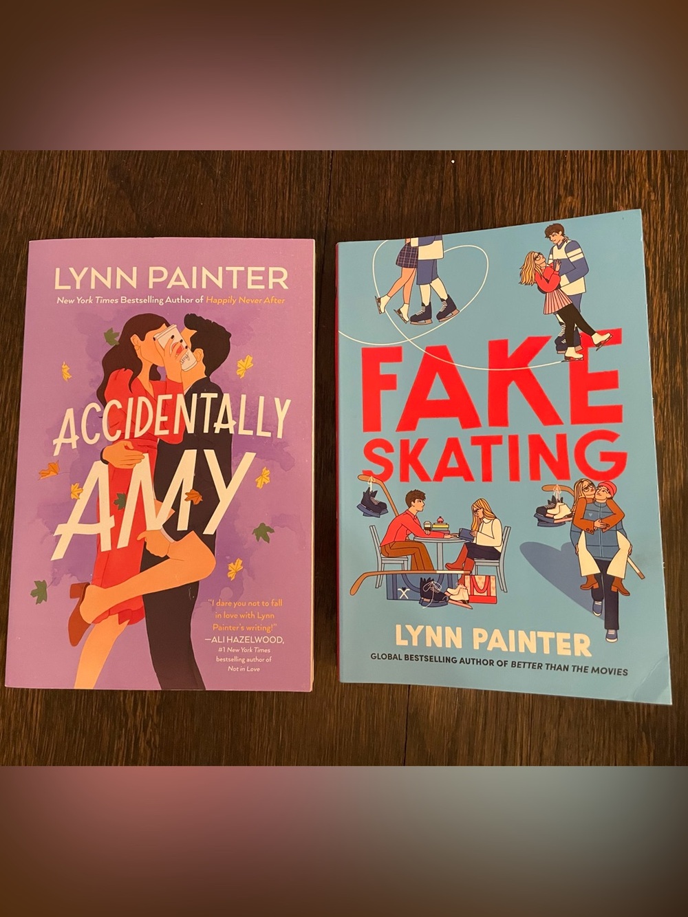 Lynn Painter book set: Fake Skating and Accidentally Amy